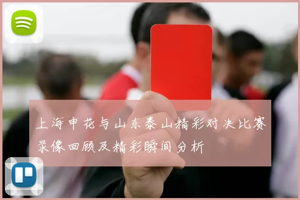 上海申花与山东泰山精彩对决比赛录像回顾及精彩瞬间分析